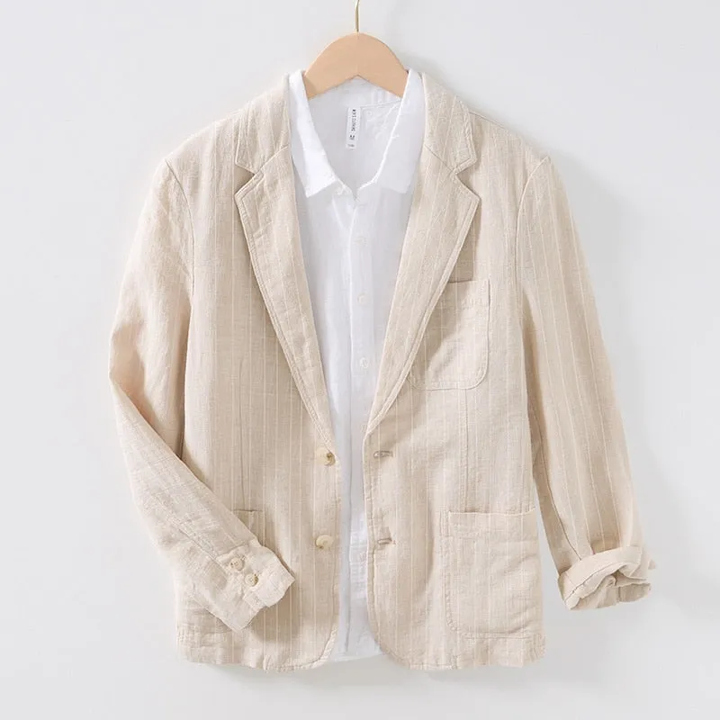 Milano-Calou Relaxed Fit Linen Blazer