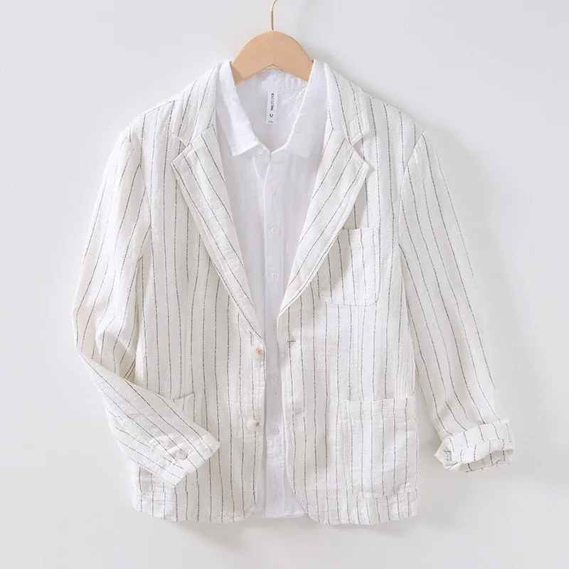 Milano-Calou Relaxed Fit Linen Blazer