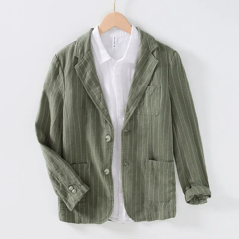 Milano-Calou Relaxed Fit Linen Blazer