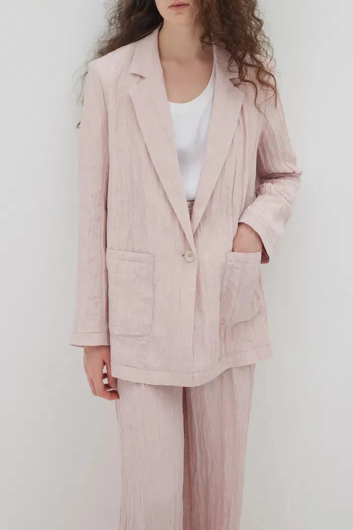 Millie Light Blazer in Ultralight Crepe