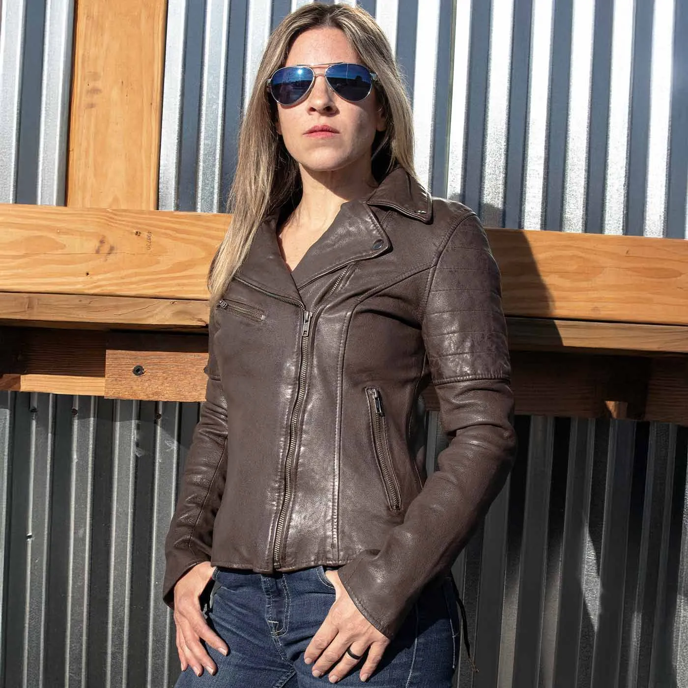 Milwaukee Leather Brown Vintage Motorcycle Inspired Vegan Tan Fashion