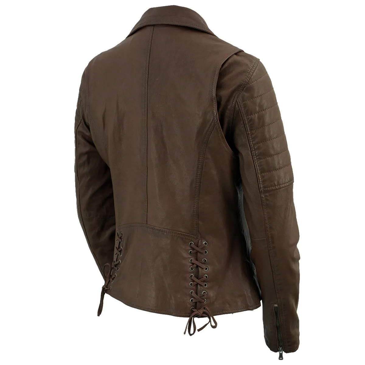 Milwaukee Leather Brown Vintage Motorcycle Inspired Vegan Tan Fashion