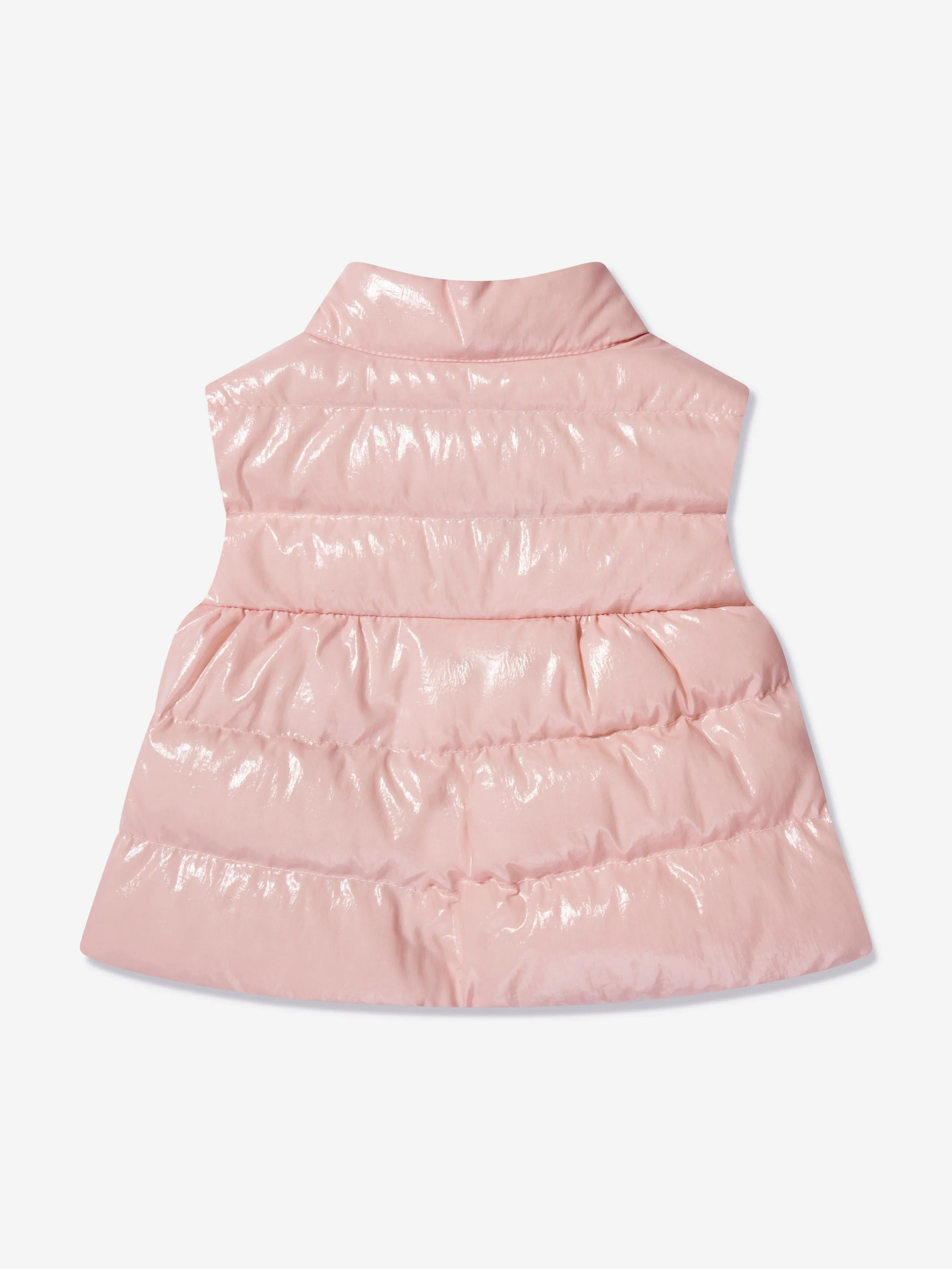 Moncler Enfant Baby Girls Down Padded Hiva Gilet in Pink