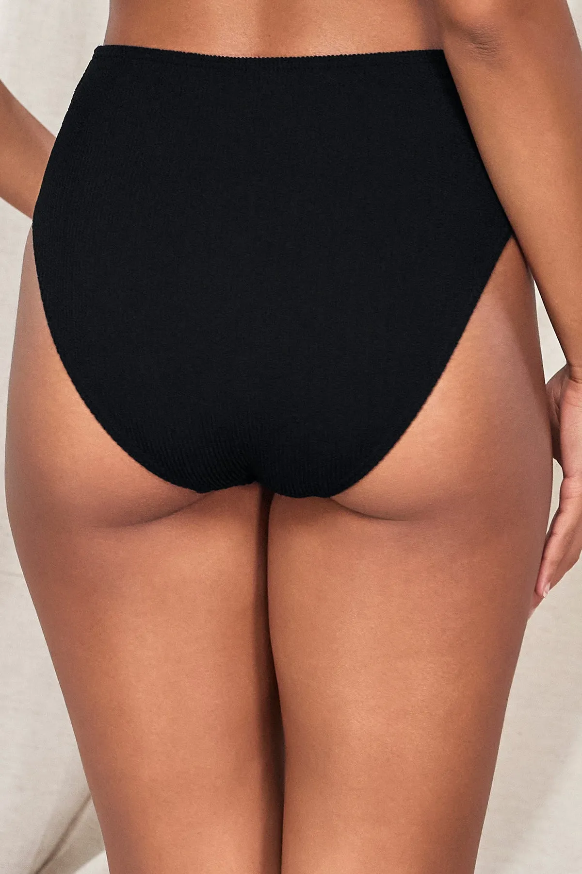 Pacifica Black Astrid High Waist Bottom