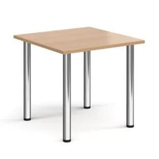 Rectangular radial leg meeting table