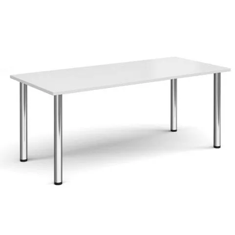 Rectangular radial leg meeting table