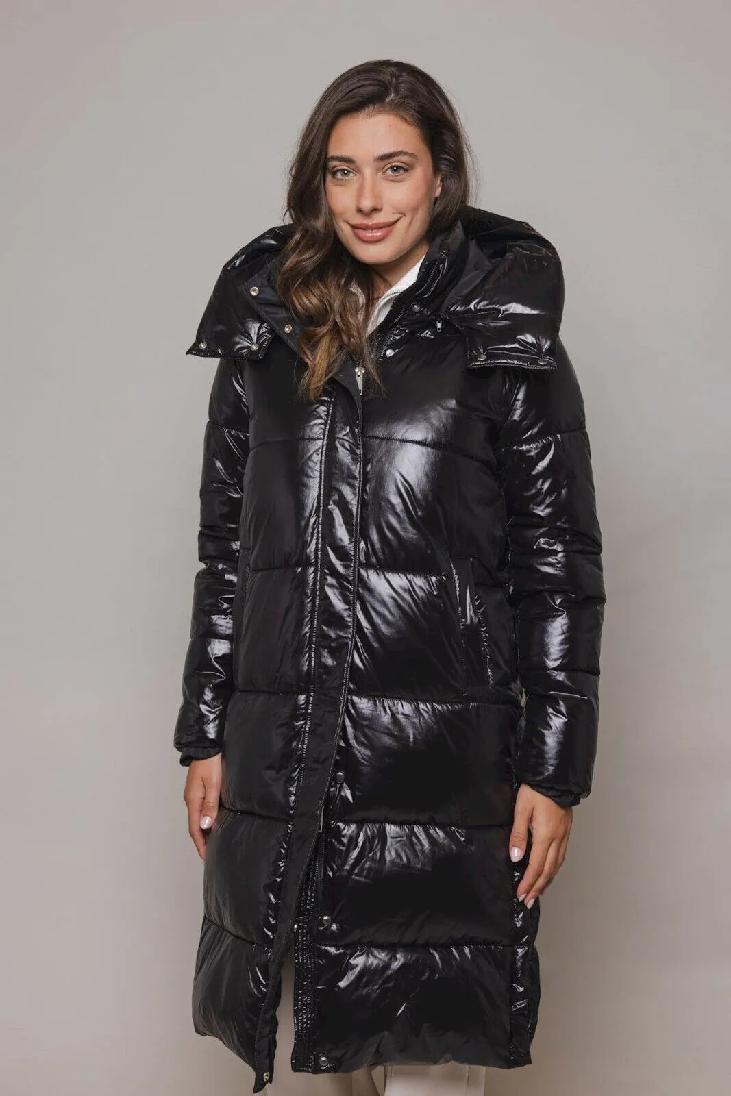 Rino & Pelle Joia Long Padded Coat - Black