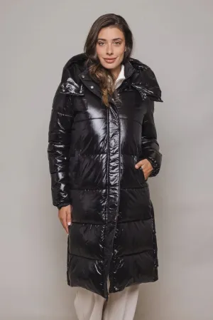 Rino & Pelle Joia Long Padded Coat - Black