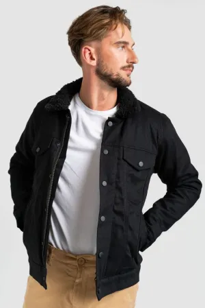 SHERPA JACKET BLACK SELVEDGE