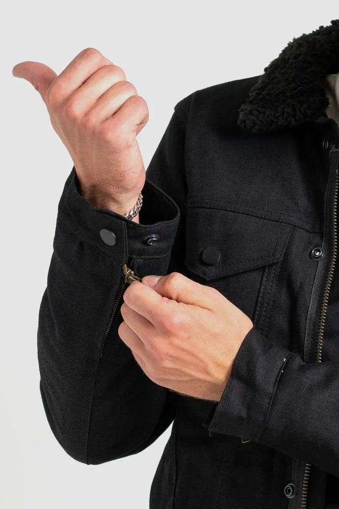 SHERPA JACKET BLACK SELVEDGE