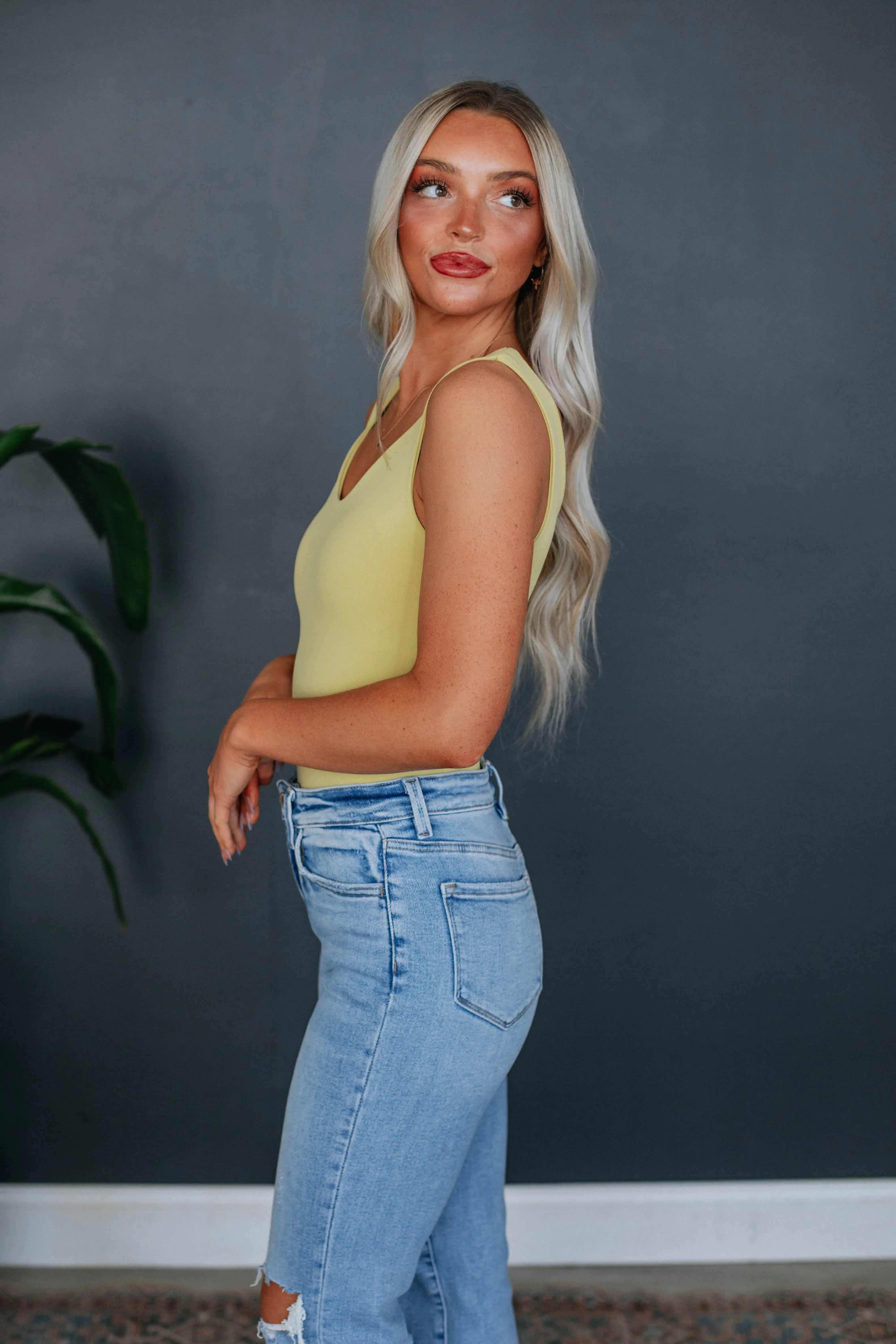 Sweet & Simple Bodysuit - Avocado