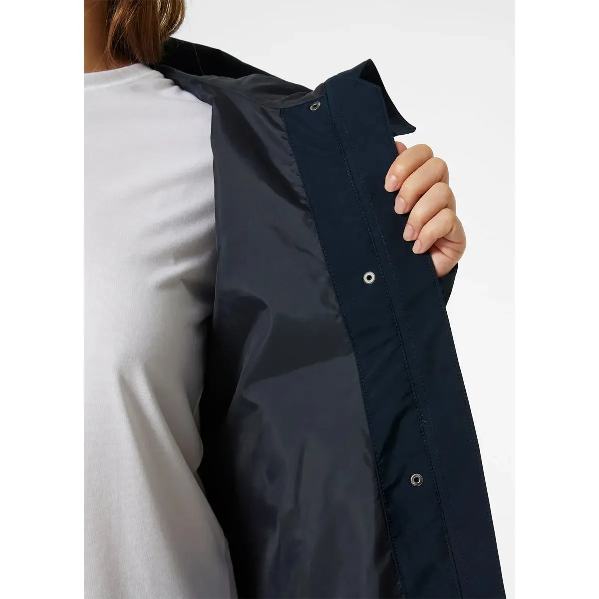 Victoria Mid Length Raincoat - Navy