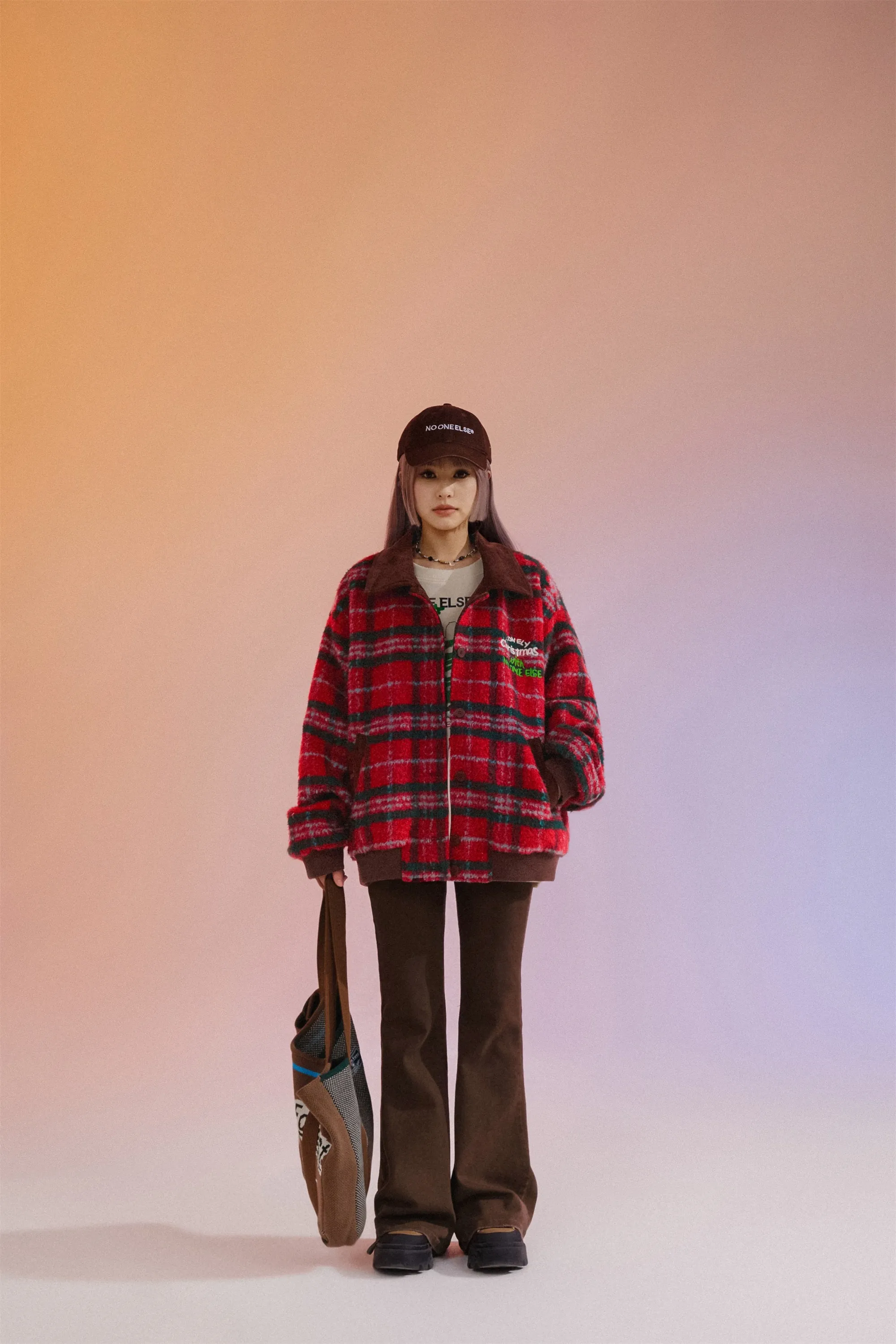 Vintage Check Loose Fit Jacket