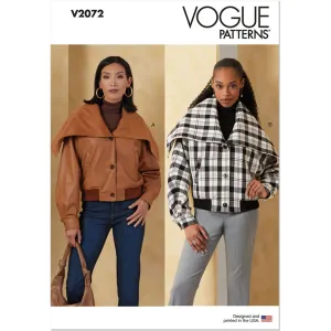 Vogue Pattern V2072 Misses' Jackets