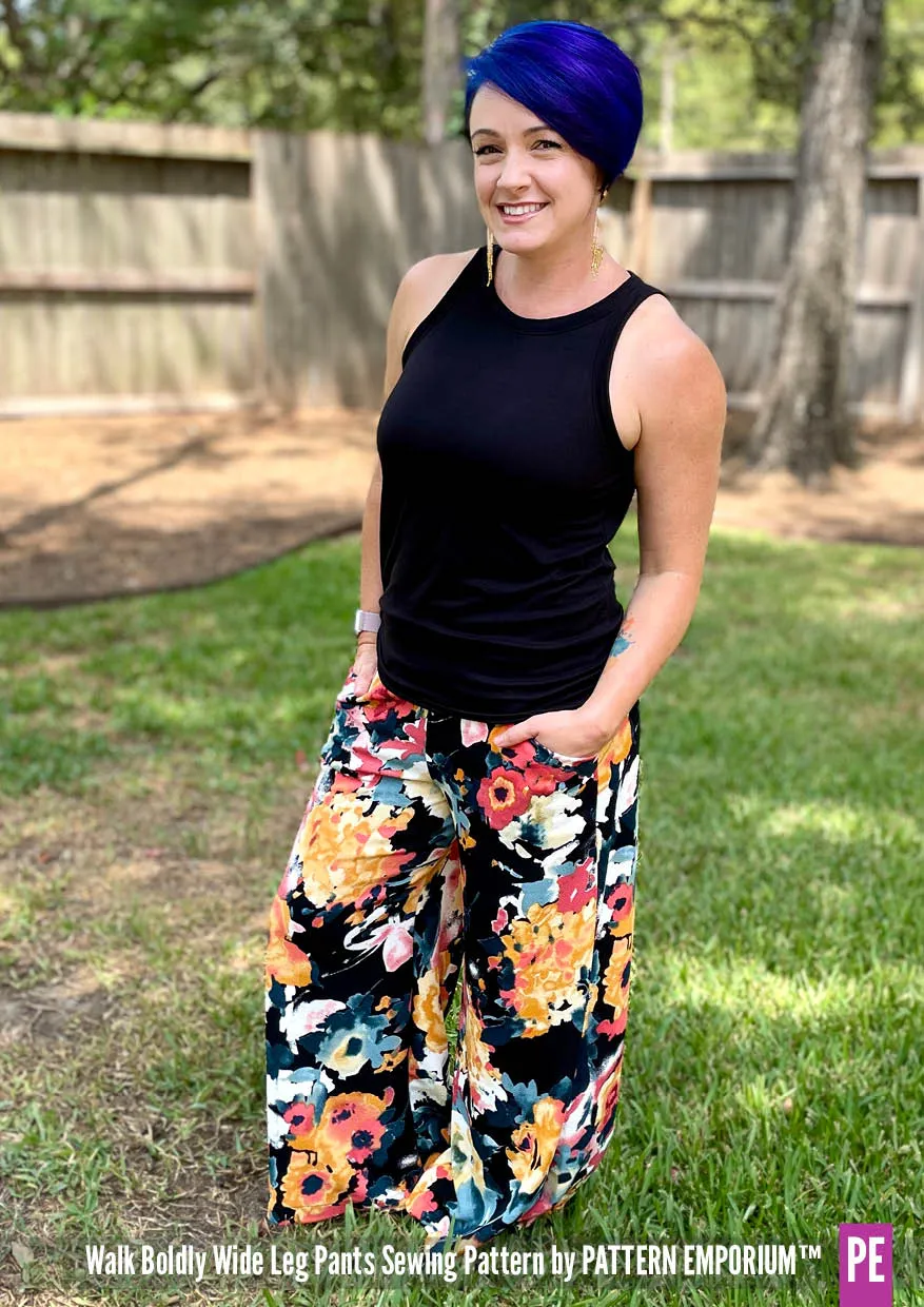 Walk Boldly | Wide Leg Pants Sewing Pattern