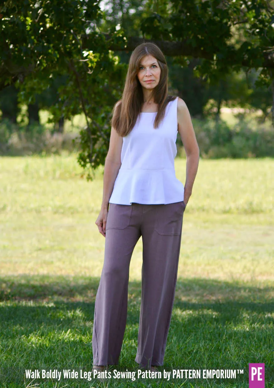 Walk Boldly | Wide Leg Pants Sewing Pattern