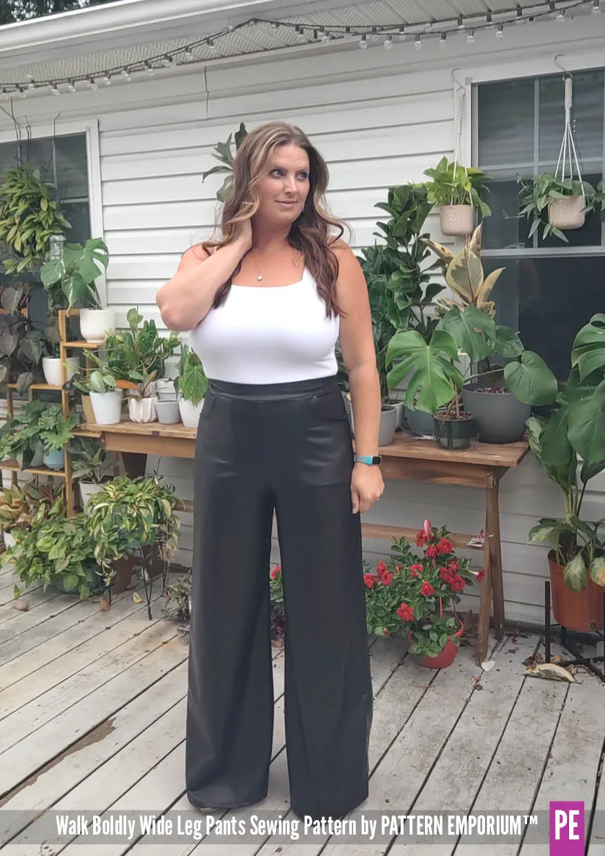 Walk Boldly | Wide Leg Pants Sewing Pattern