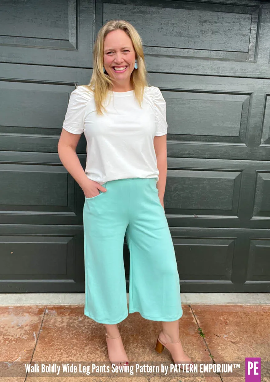 Walk Boldly | Wide Leg Pants Sewing Pattern