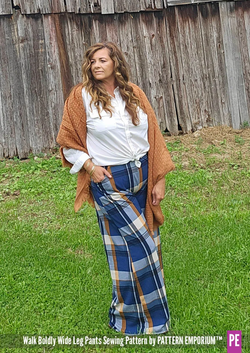 Walk Boldly | Wide Leg Pants Sewing Pattern