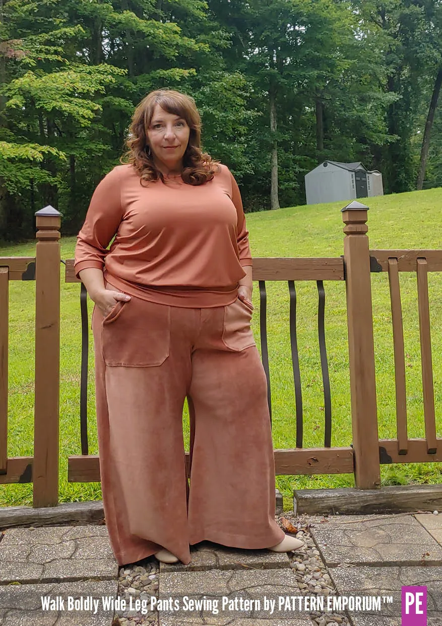 Walk Boldly | Wide Leg Pants Sewing Pattern