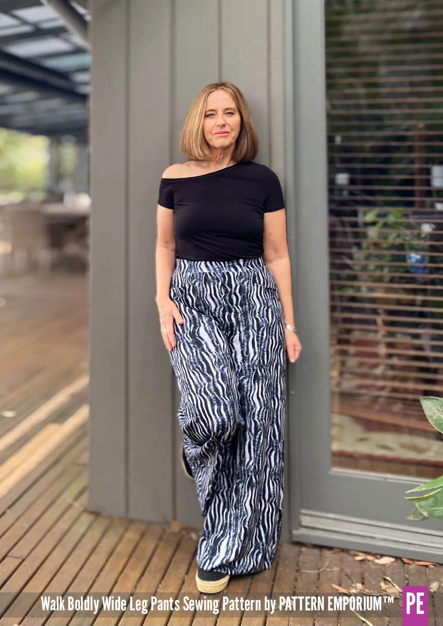 Walk Boldly | Wide Leg Pants Sewing Pattern