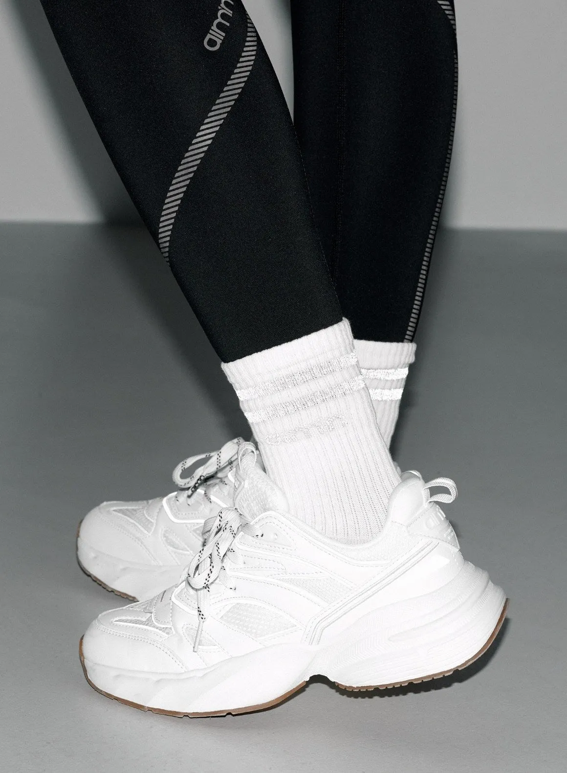 White Reflective Aim High Socks