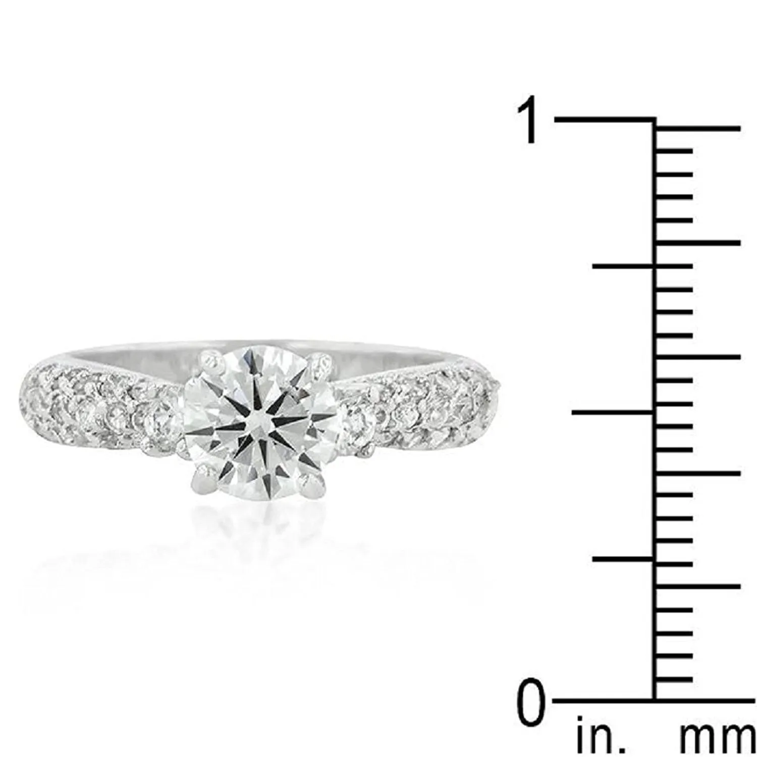 WildKlass Classic Pave Bridal Ring