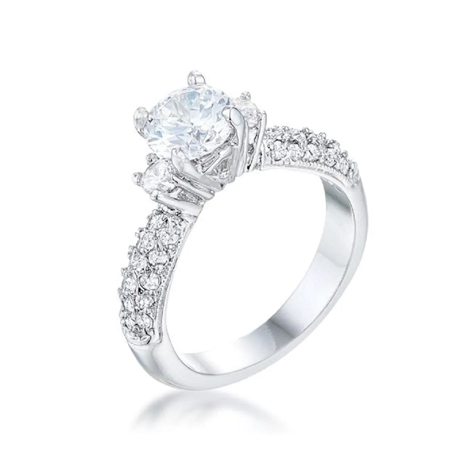 WildKlass Classic Pave Bridal Ring