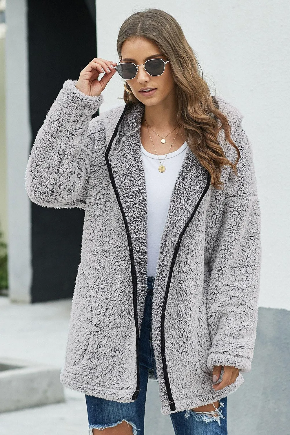 Women's Winter Leave Them Waiting Dark Gray Wubby Coat