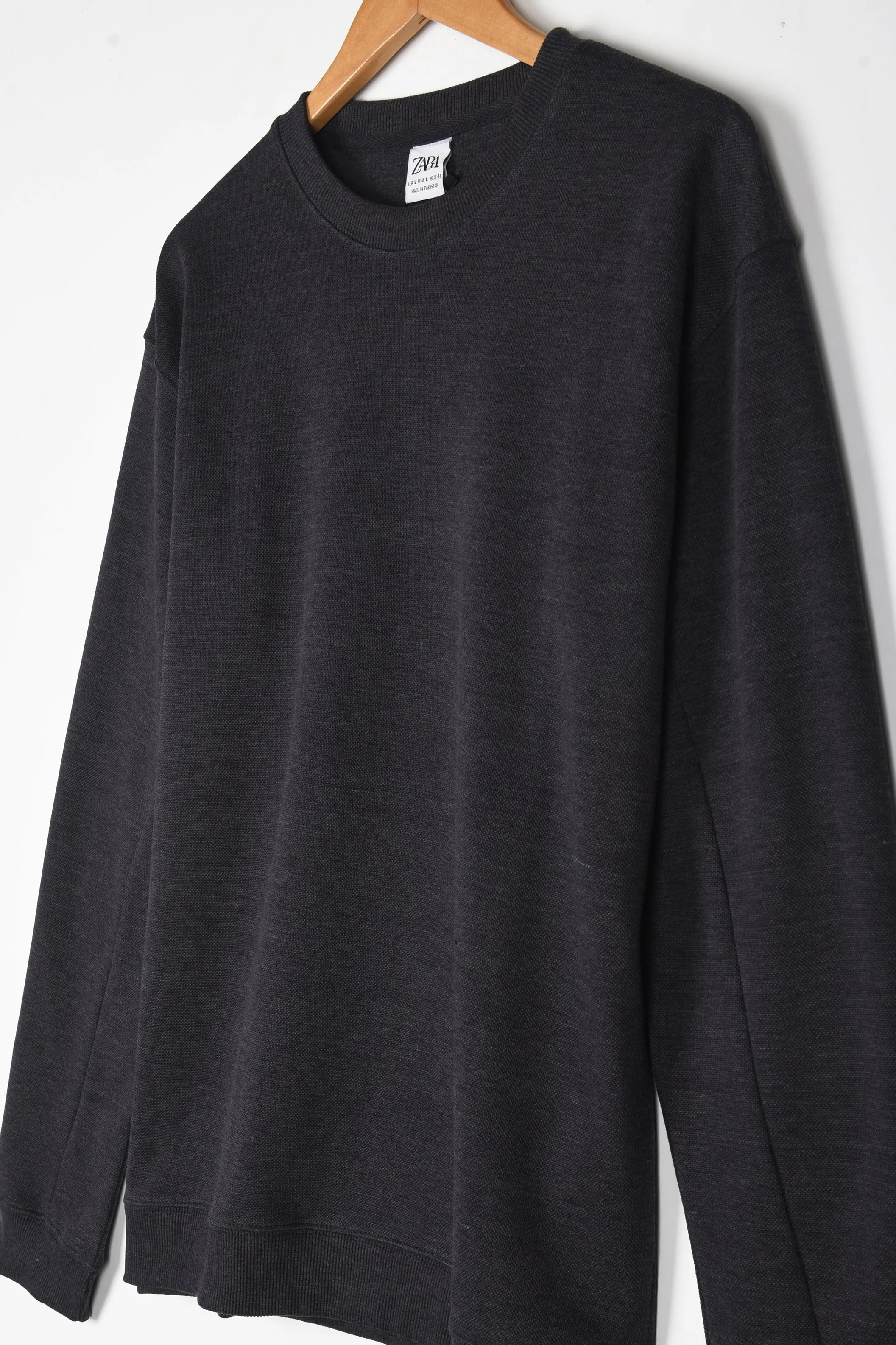 ZARA BASIC SWEATSHIRT (CHARCOAL)